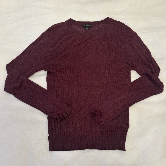 Current Air Shimmery Burgundy Sweater - Picture 1 of 3